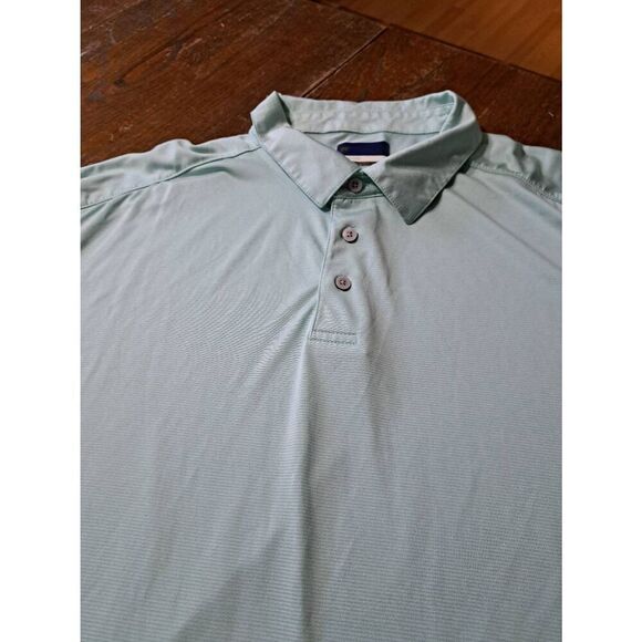 XXL Jack Nicklaus StayDri Green Blue Short Sleeve Polo Shirt Golf Casual - Picture 2 of 3